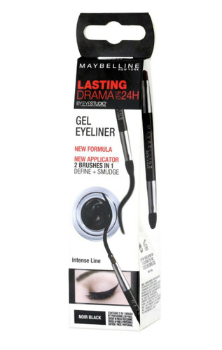 خط چشم میبلین مدل لستینگ دراما به همراه برس آرایشی