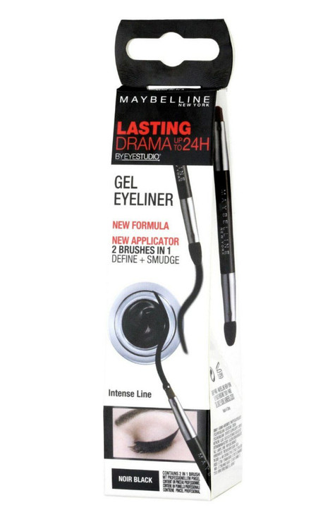 خط چشم میبلین مدل لستینگ دراما به همراه برس آرایشی