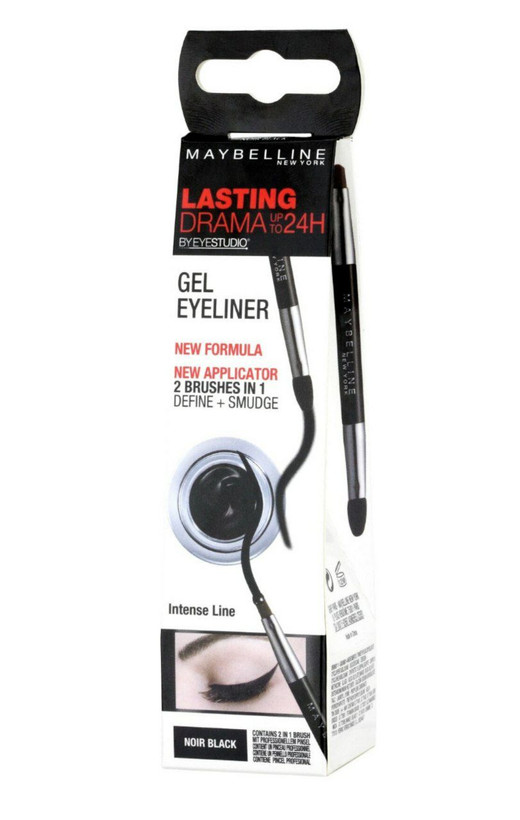 خط چشم میبلین مدل لستینگ دراما به همراه برس آرایشی