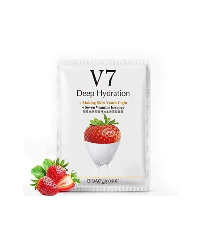 ماسک صورت ورقه ای توت فرنگی بیوآکوا