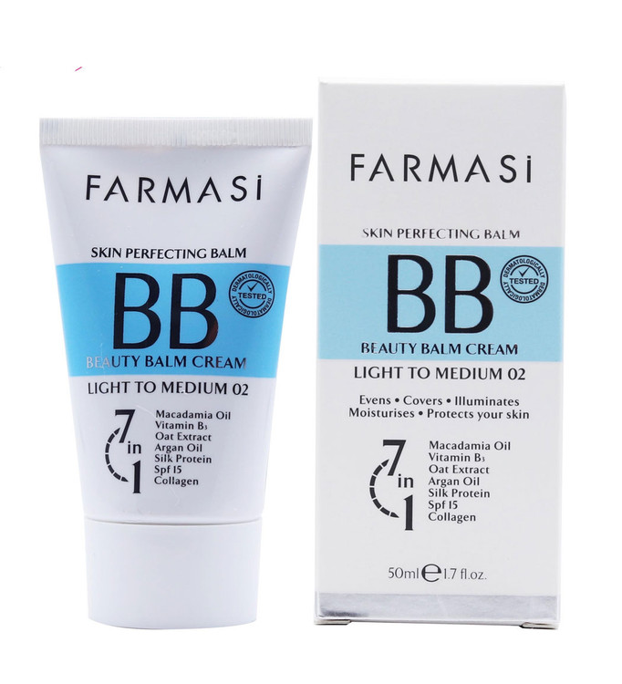 کرم پودر BB فارماسی شماره ۰۲ حجم ۵۰ میلی لیتر