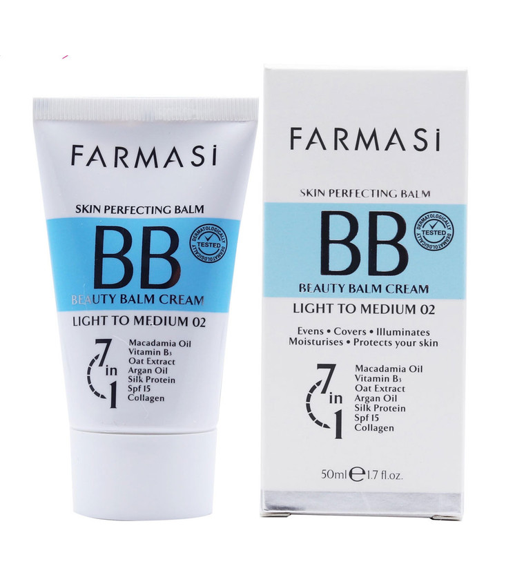کرم پودر BB فارماسی شماره ۰۲ حجم ۵۰ میلی لیتر
