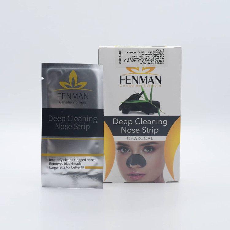 چسب پاک کننده جوش های سرسیاه بینی فنمن حاوی زغال