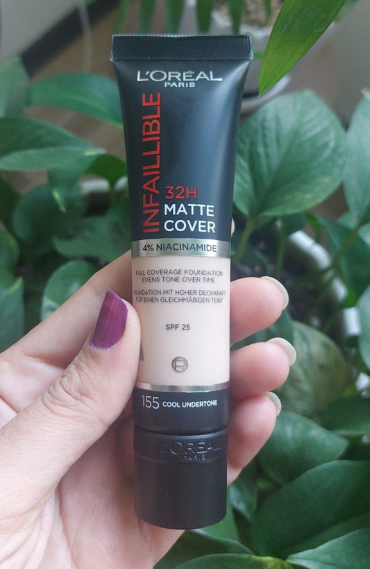 کرم پودر لورال مدل اینفایلیبل مات 32 ساعته شماره ۱۵۵