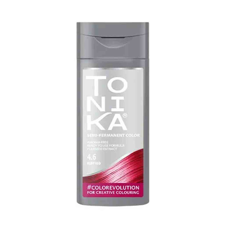 شامپو رنگ تونیکا شماره 4.6 رنگ قرمز یاقوتی