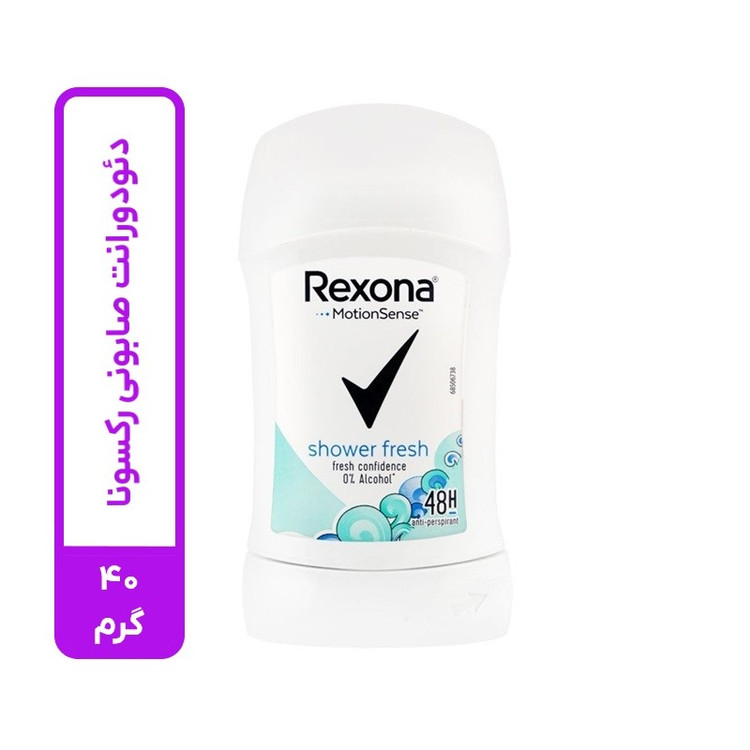 استیک دئودورانت ضد تعریق زنانه رکسونا مدل SHOWER FRESH حجم ۴۰ گرمی اورجینال