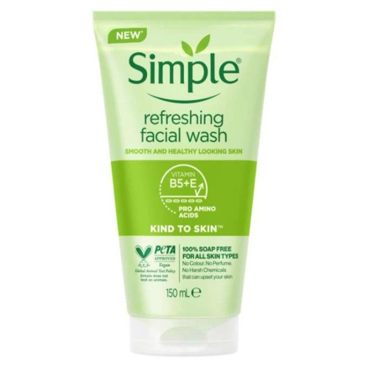 ژل شستشوی صورت سیمپل مدل Refreshing حجم 150میلی لیتر