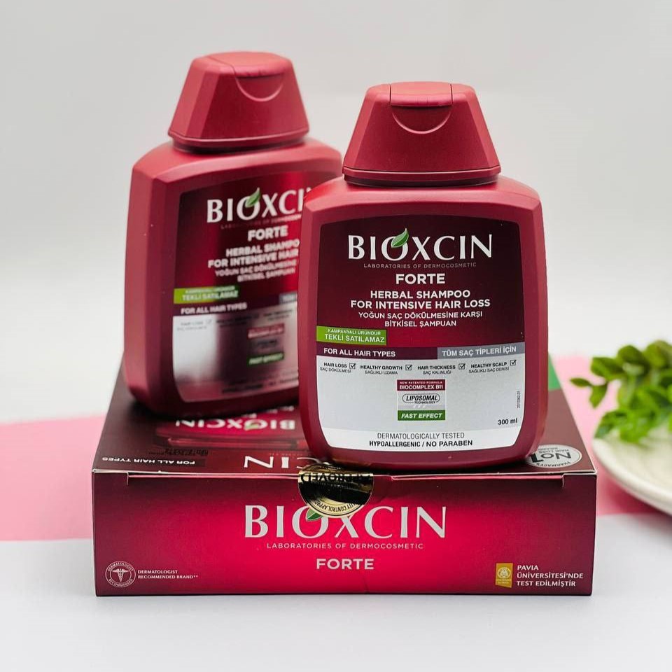 شامپو ضد ریزش فورت بیوکسین bioxcin forte پک دو عددی اورجینال