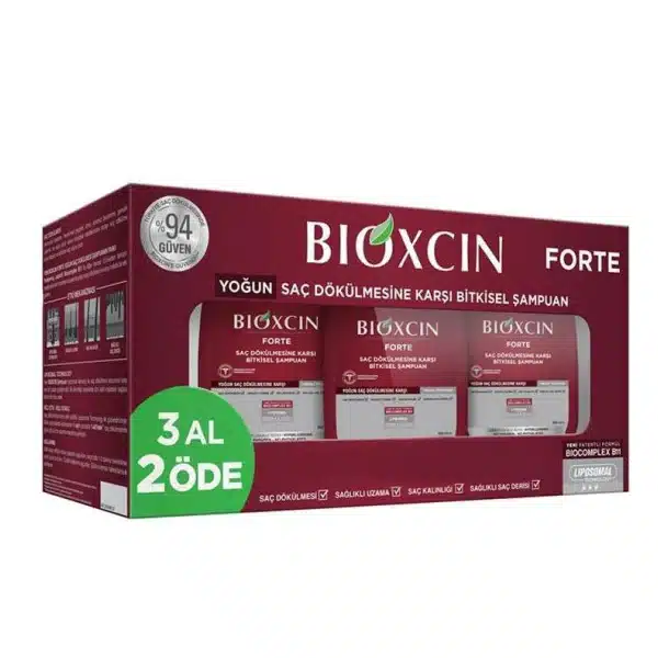 پک 3 عددی شامپو بیوکسین فورت BIOXCIN FORT حجم 300 میل اورجینال